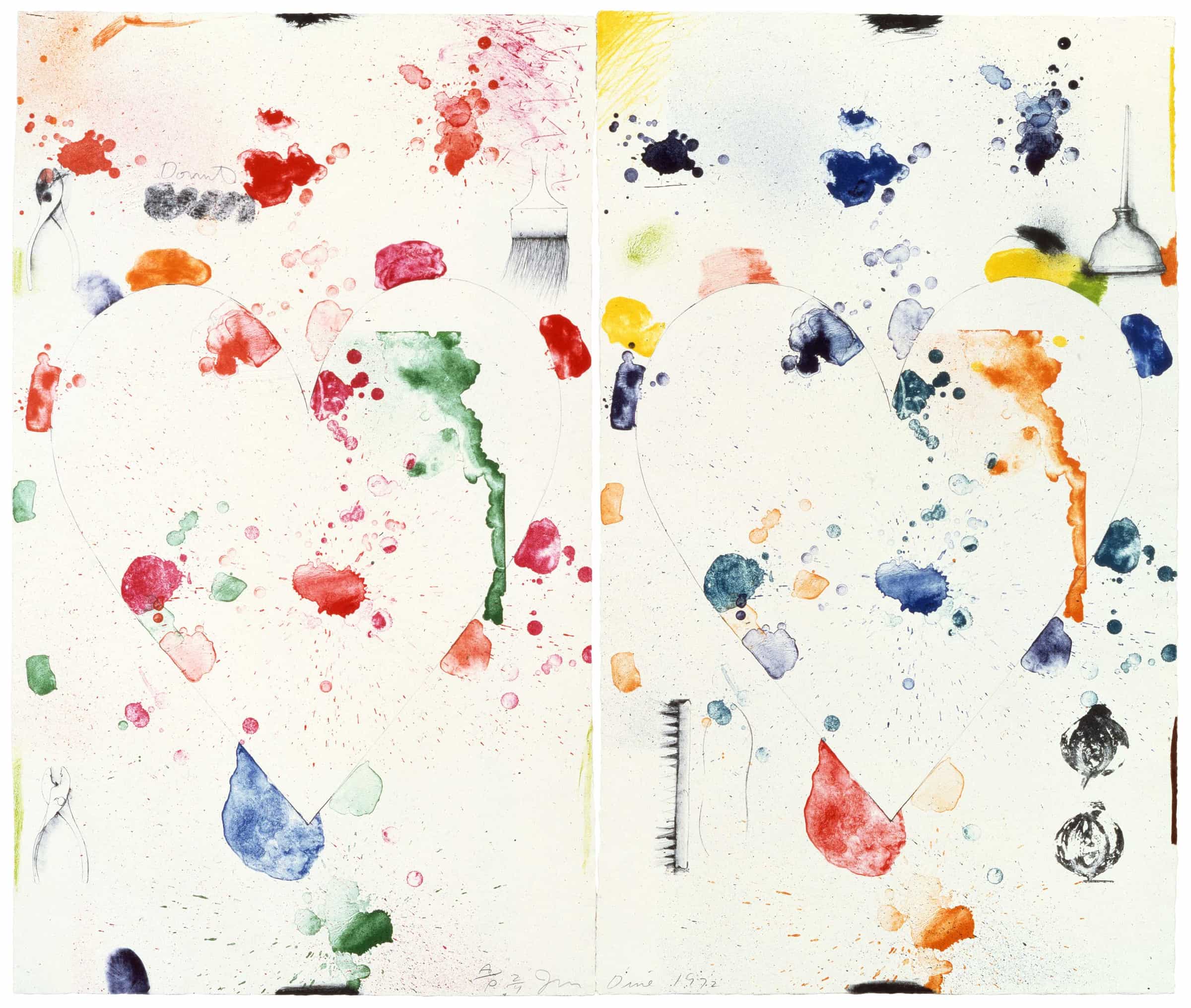 Jim Dine, 2 Hearts (The Donut), 1970-72