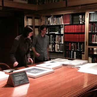 Ryan and Trevor Oakes signing  Cauli-Cosmos, Pine Cone Rhythm, and Pine Cone Rhythm (Color) at the New York Public Library.