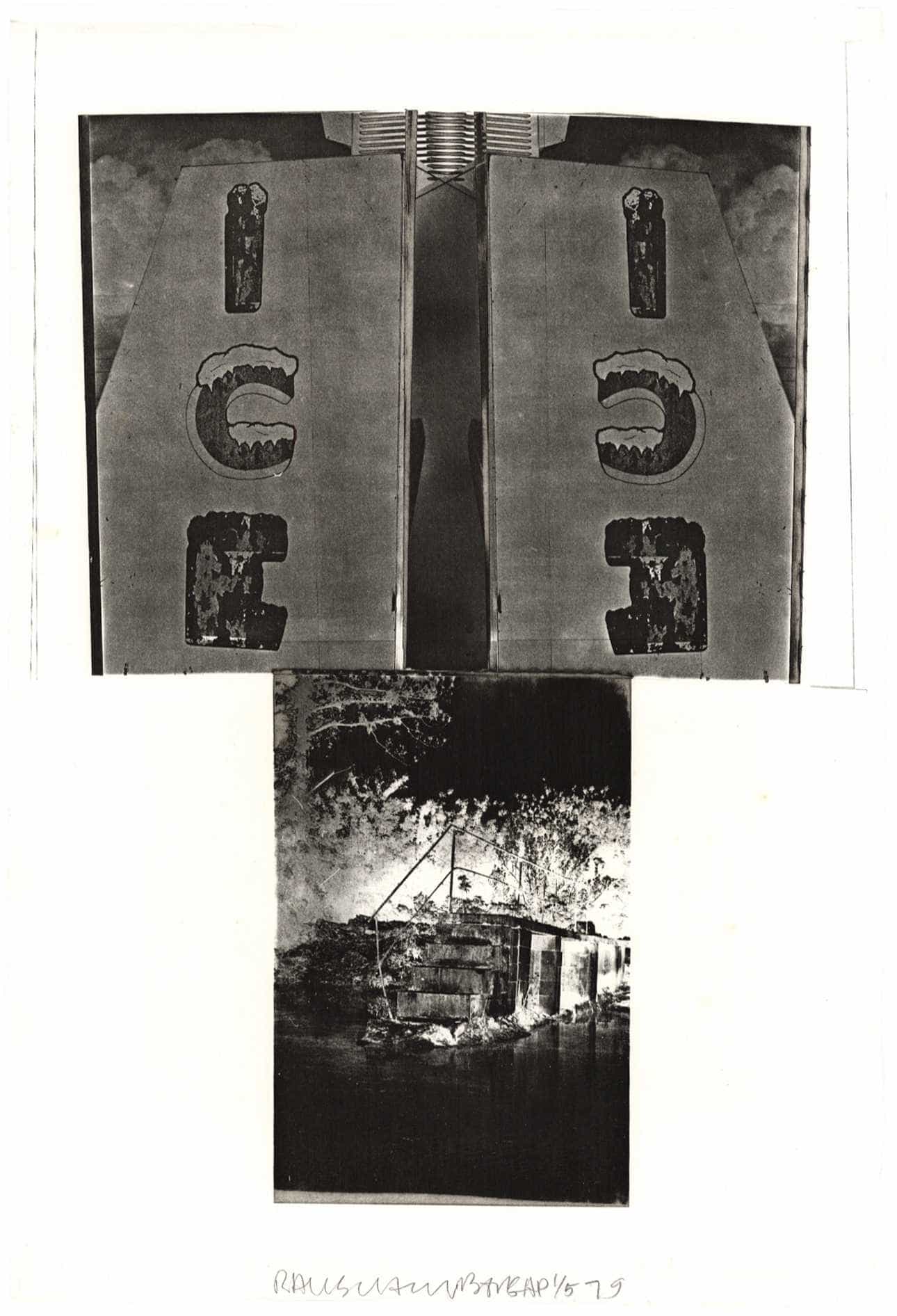 Robert Rauschenberg, Glacial Decoy Series: Etching III, 1979