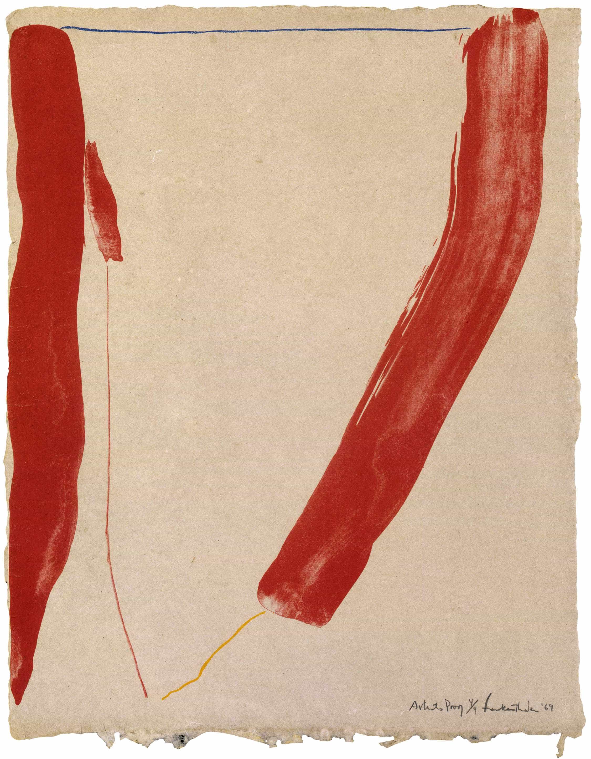 Helen Frankenthaler, A Slice of the Stone Itself, 1969