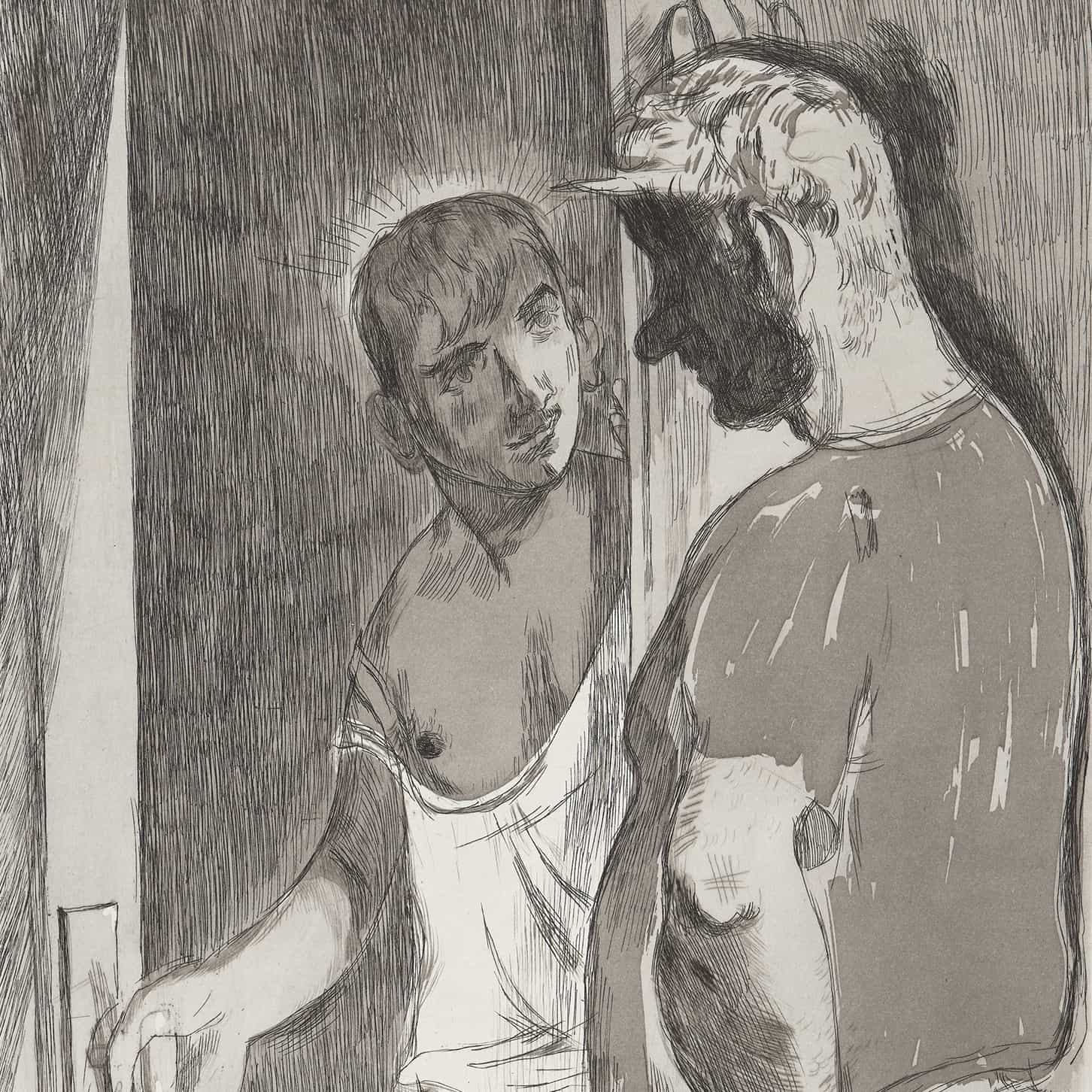 Night Visitor by Salman Toor