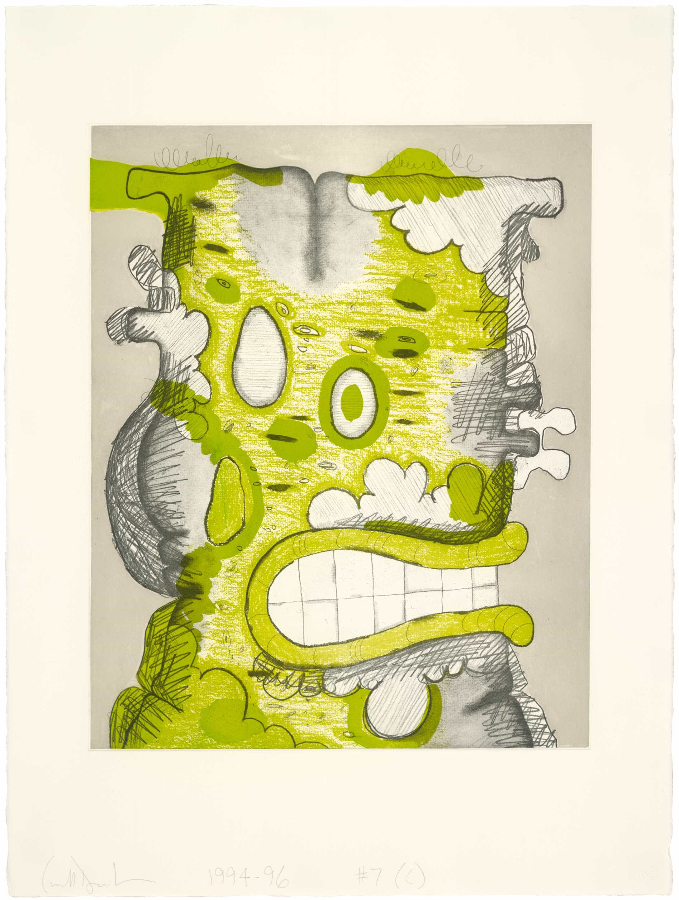 Carroll Dunham, Undone C, 1994-96