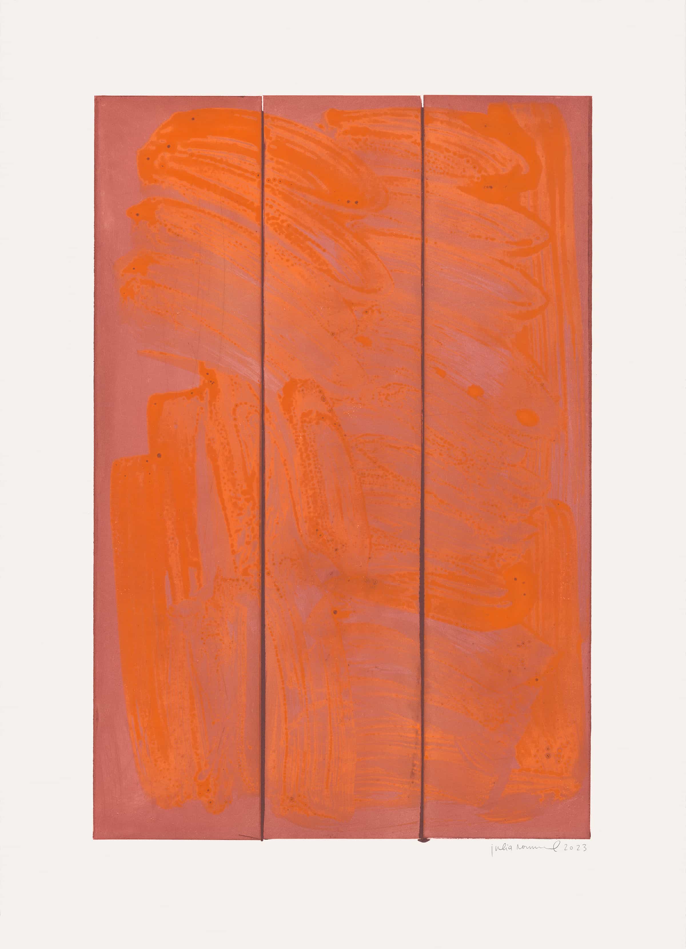 Julia Rommel, Untitled (orange/brick), 2023