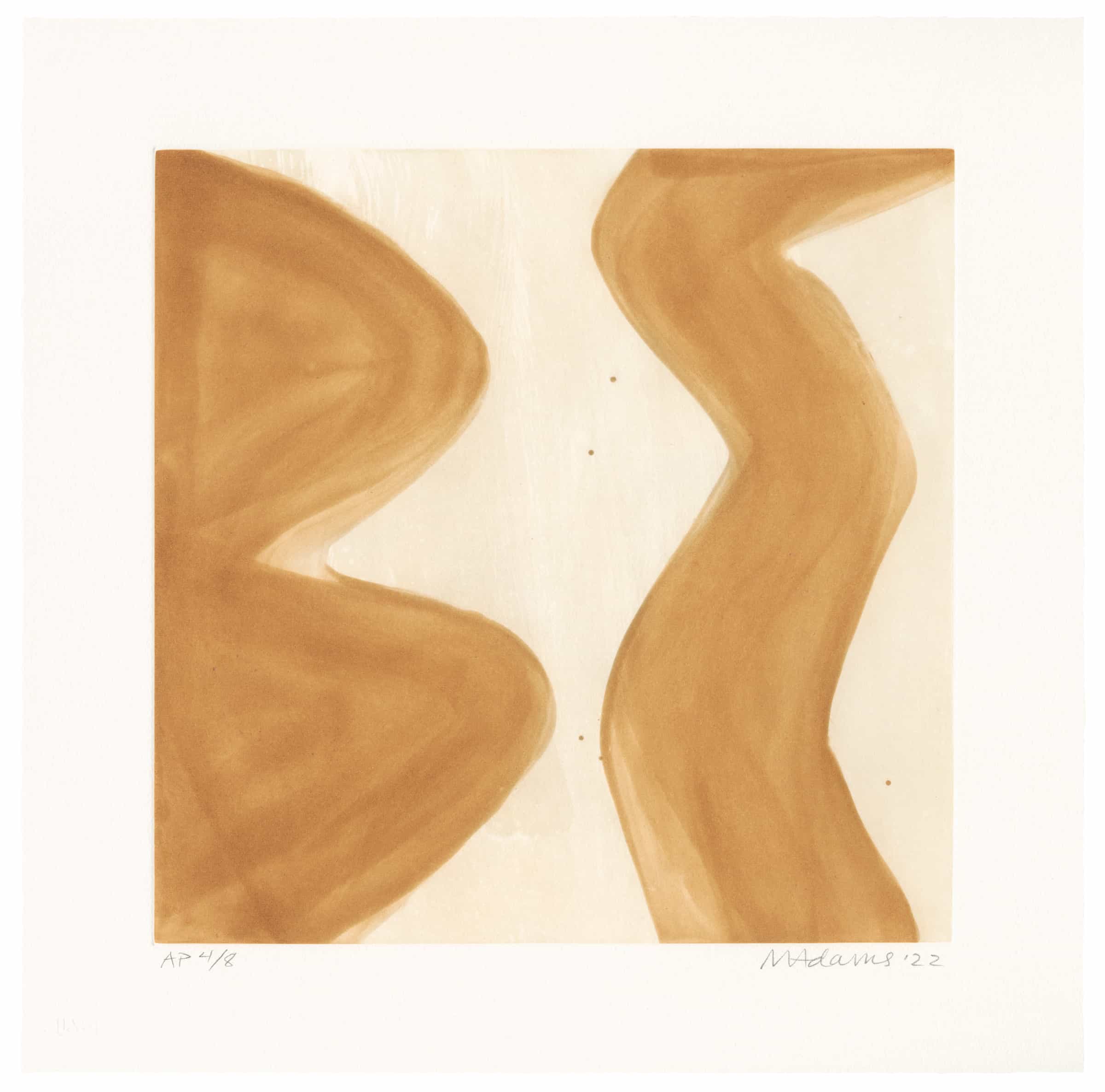 Marina Adams, NY Series (Etchings) Burnt Umber, 2022