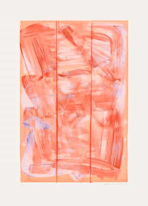 Julia Rommel, Untitled (lavender/red II), 2023