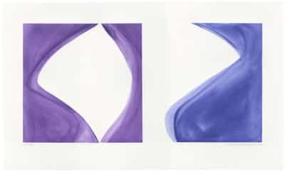 Marina Adams, NY Series (Etchings) Dioxazine Purple and Blue Concentrate, 2024