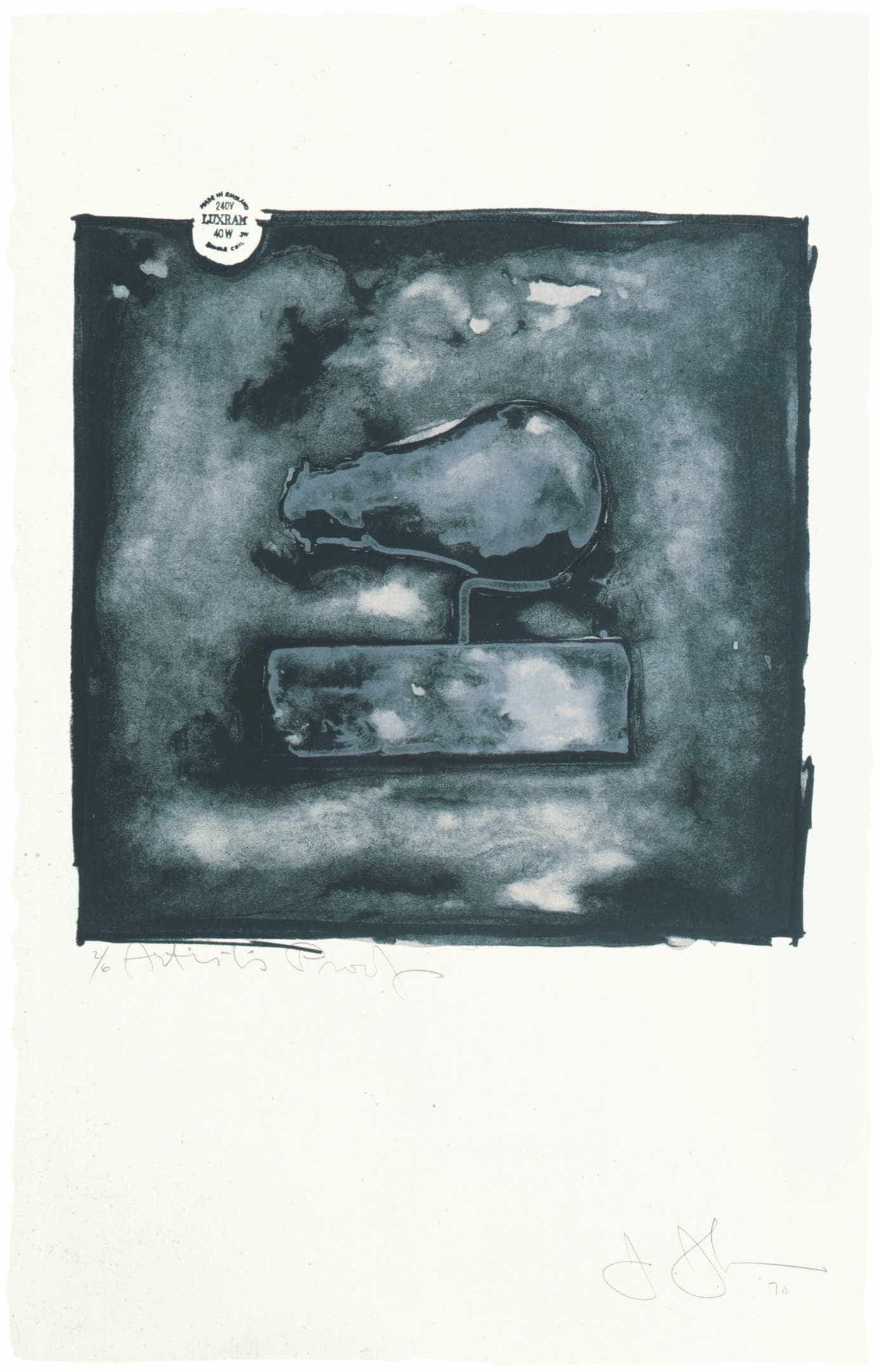 Jasper Johns, Light Bulb, 1970