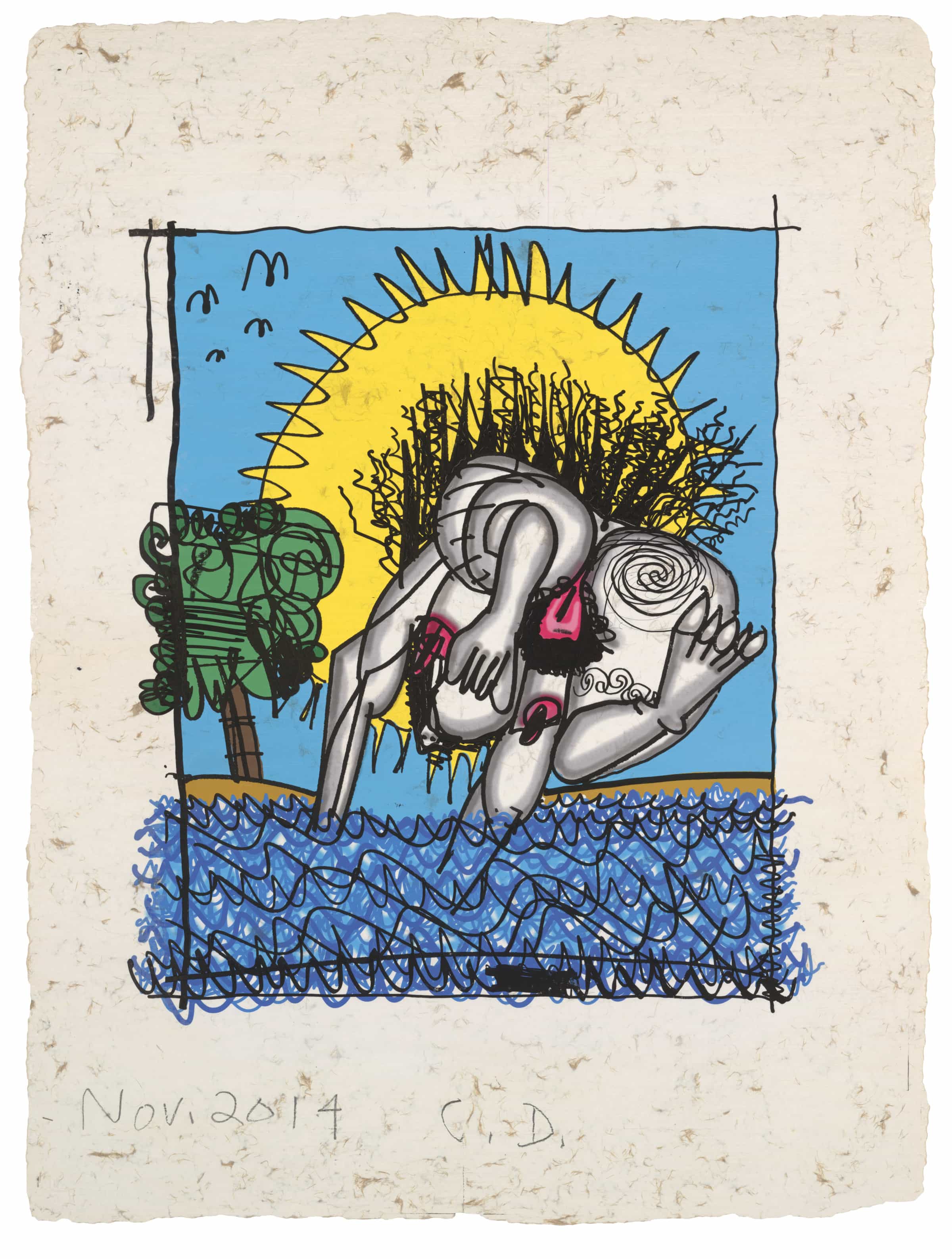 Carroll Dunham, Untitled, 2014